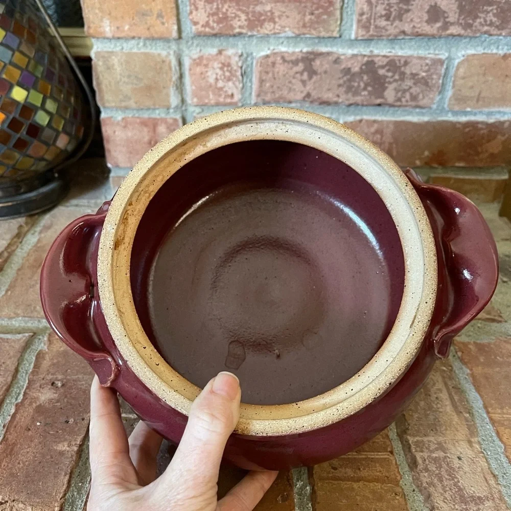 Parsley Pottery Stoneware Casserole Dish with Lid